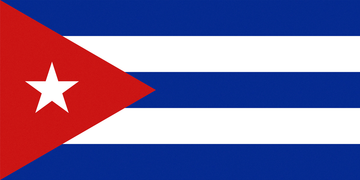 Texturized Cuban Flag of Cuba